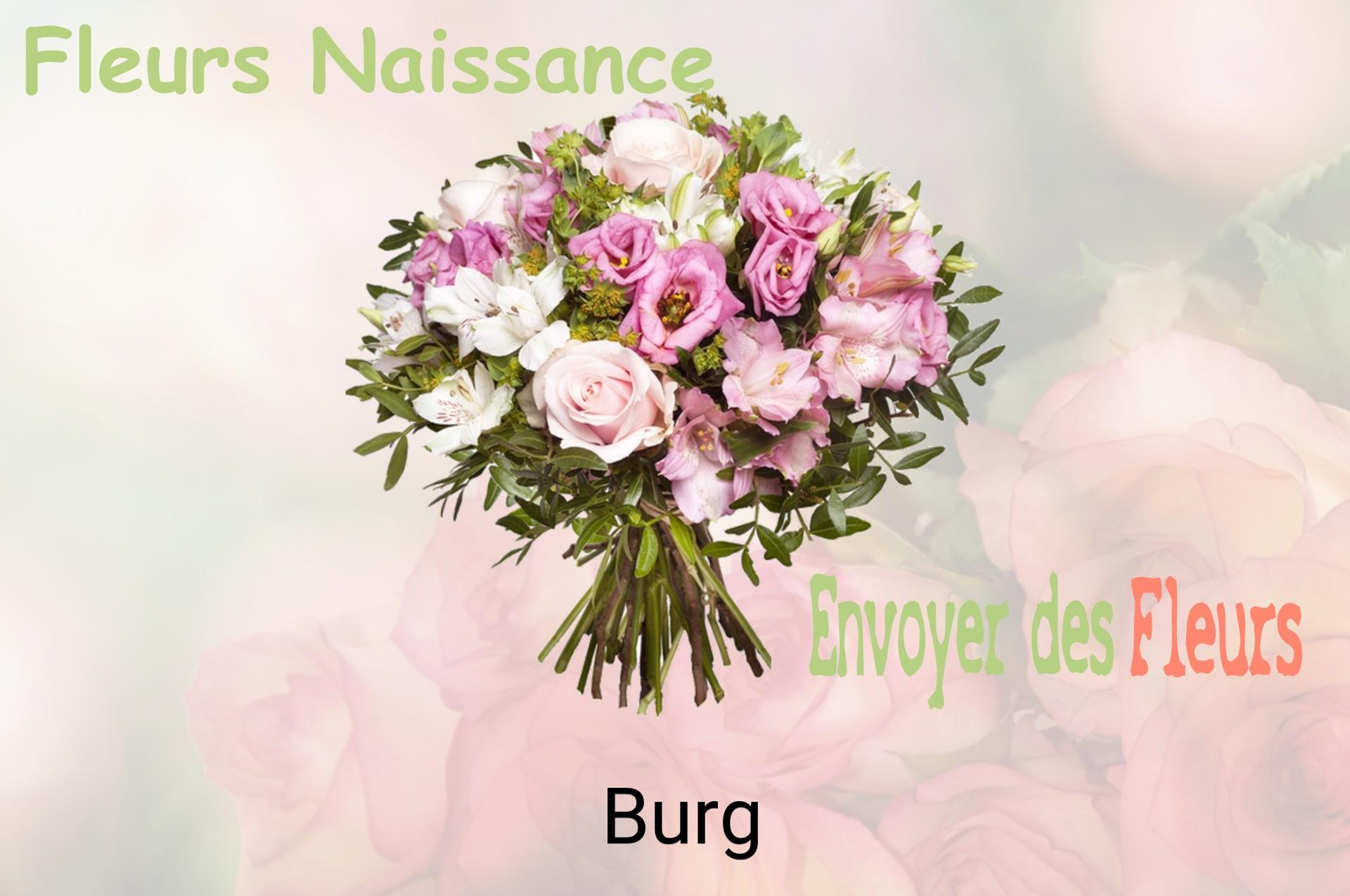 Bouquet de fleurs de naissance livré à Burg